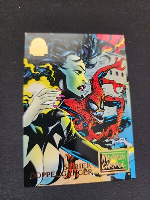 1994 Marvel Universe V Trading Card #22 Shriek and Doppelganger