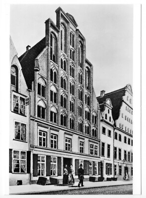 AK, Stralsund, Bürgerhaus in der Semlower Str., nach einem alten Foto, 1980