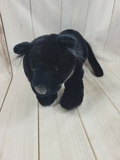 Vintage Embrace Black Panther Plush 1987 Korea 16" Stands Medium Stuffed Animal