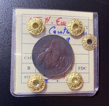 1919 - 10 Cent Ape - BB+ - RARA -Vittorio Emanuele III - Periziata Rossi
