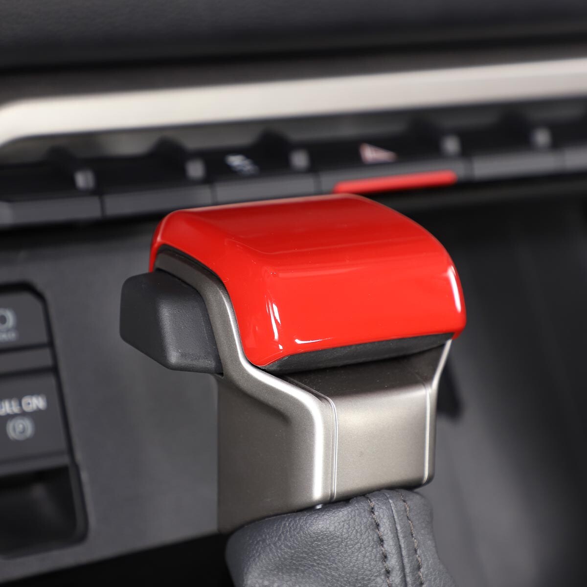 ABS Red Center Gear Shift Head Knob Cover Trim For Toyot-a