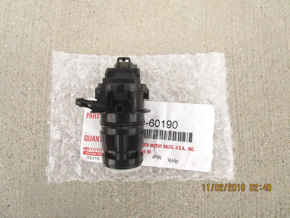06 - 16 LEXUS IS250 FRONT WINDSHIELD WASHER FLUID MOTOR PUMP BRAND NEW - Image 2 of 4