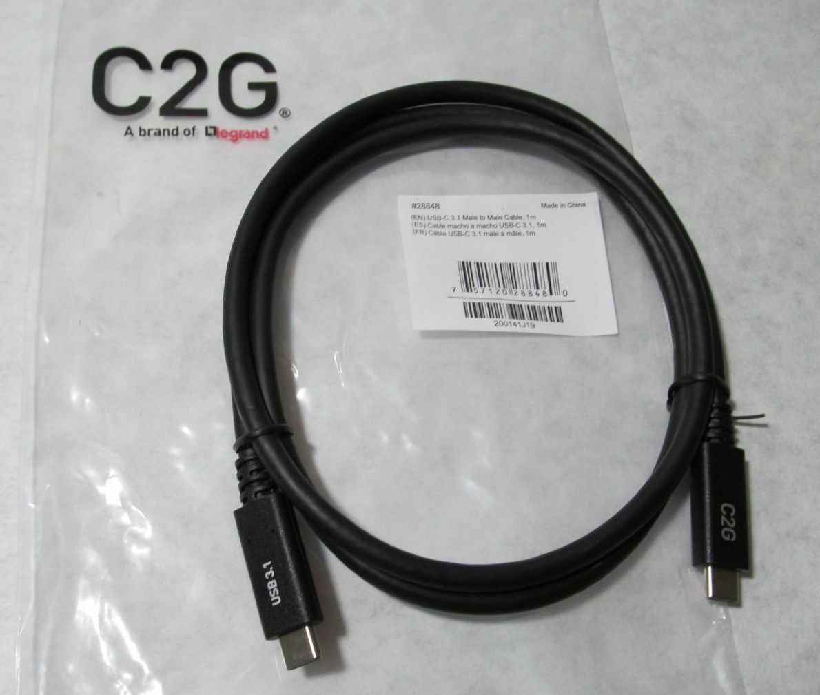 C2G 4-Port USB 3.1 Gen 1 Type-C & A Hub with Power Delivery