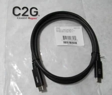 C2G Legrand 28848 1M USB-C 3.1 (Gen 2) Male to Male Cable 20V 5A 4K High Speed