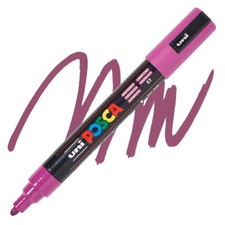 Posca Markers, Paint Marker, Raspberry Paint, 5M Medium Tip, Opaque Ink, Acrylic