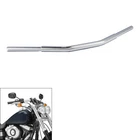 Chrome 5" Rise 1.25" Zero  Bar Handlebar Fit For Harley Softail Dyna TBW