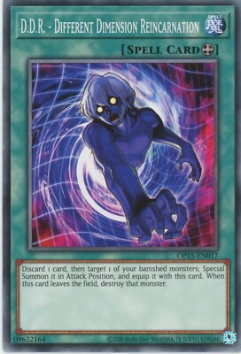 Yugioh D.D.R. - verschiedene Abmessungen Reinkarnation OP15-EN017 allgemeine Nr neuwertig