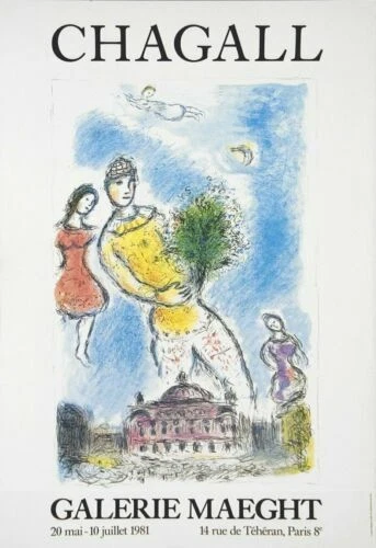 Kunstdrucke mit Blumen Marc Chagall