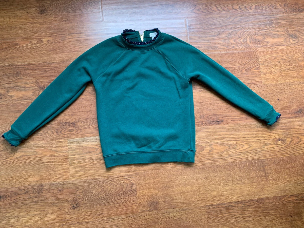J crew shop ruffle sweatshirt