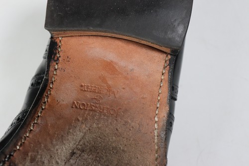 Zapatos de vestir Oxford de colección Johnston & Murphy de cuero negro con punta de ala talla 12 para hombre lg - Imagen 6 de 18