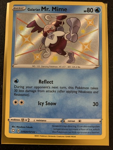 Pokemon - Mr. Mime Di Galar Shiny SV020/SV122 - Foto 8