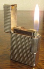 ST Dupont Line 1 Small BS Silver Hobnail Sn.BM6705