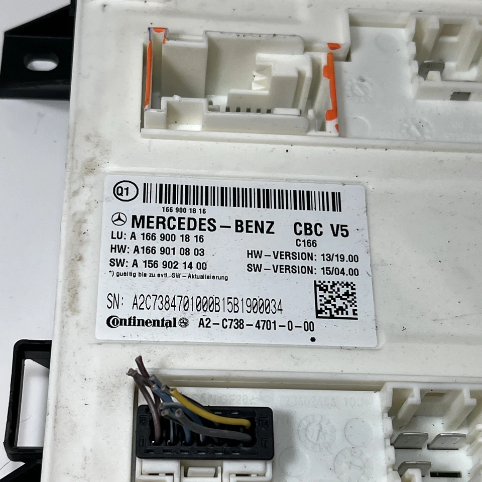 2016 Mercedes-Benz Gle350 Bcm Body Computer Control Module OEM - Image 2 of 4