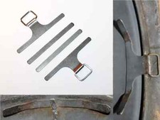 supports fixes pour coiffe et jugulaire casque Adrian 1915.