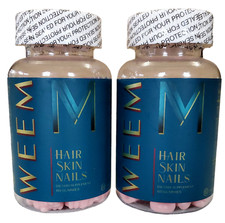  2 Pack  WEEM Hair Skin Nails GUMMIES Biotin Root Support Healthy Thicker Full