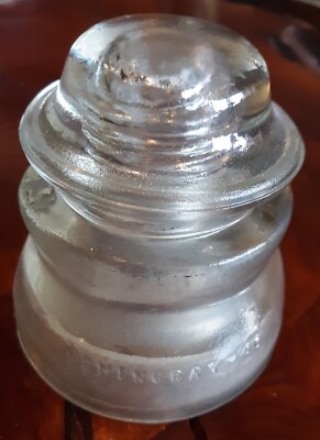 Vintage Hemingray #45 Made in USA 45-50 Clear Glass Electrical ...