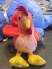 Ty Beanie Babies Doodle The Rooster With Tags PVC Pellets 1996