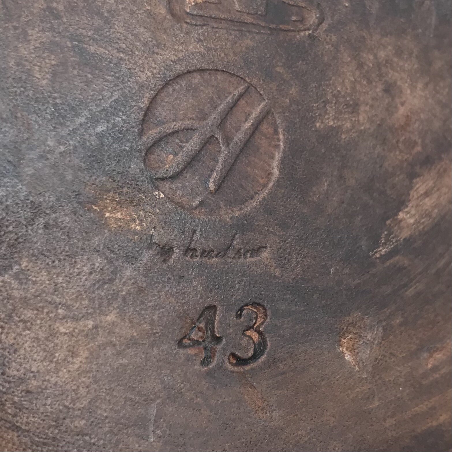 H By Hudson Black Leather Oxford Lace Up Dress Shoes Mens Size 43 EUR US 10