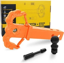 Hitch Step for 2" Receivers,Trailer Hitch with 2-Inch Ball Hitch and Trailer Hi