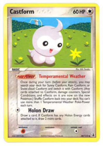 Pokemon - Castform - 34/113 - Uncommon - EX Delta Species - NM