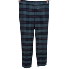 BANANA REPUBLIC Womens 4 Hayden Tartan Plaid Flannel Ankle Trousers Pull On Pant