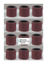  24 MEDIUM SANDING BANDS GRINDING For MASTER GROOMING TOOLS Nail Grinders Sleeve
