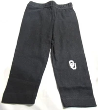 NCAA Oklahoma Sooners Black Legging Child's Size 2 Two Feet Ahead
