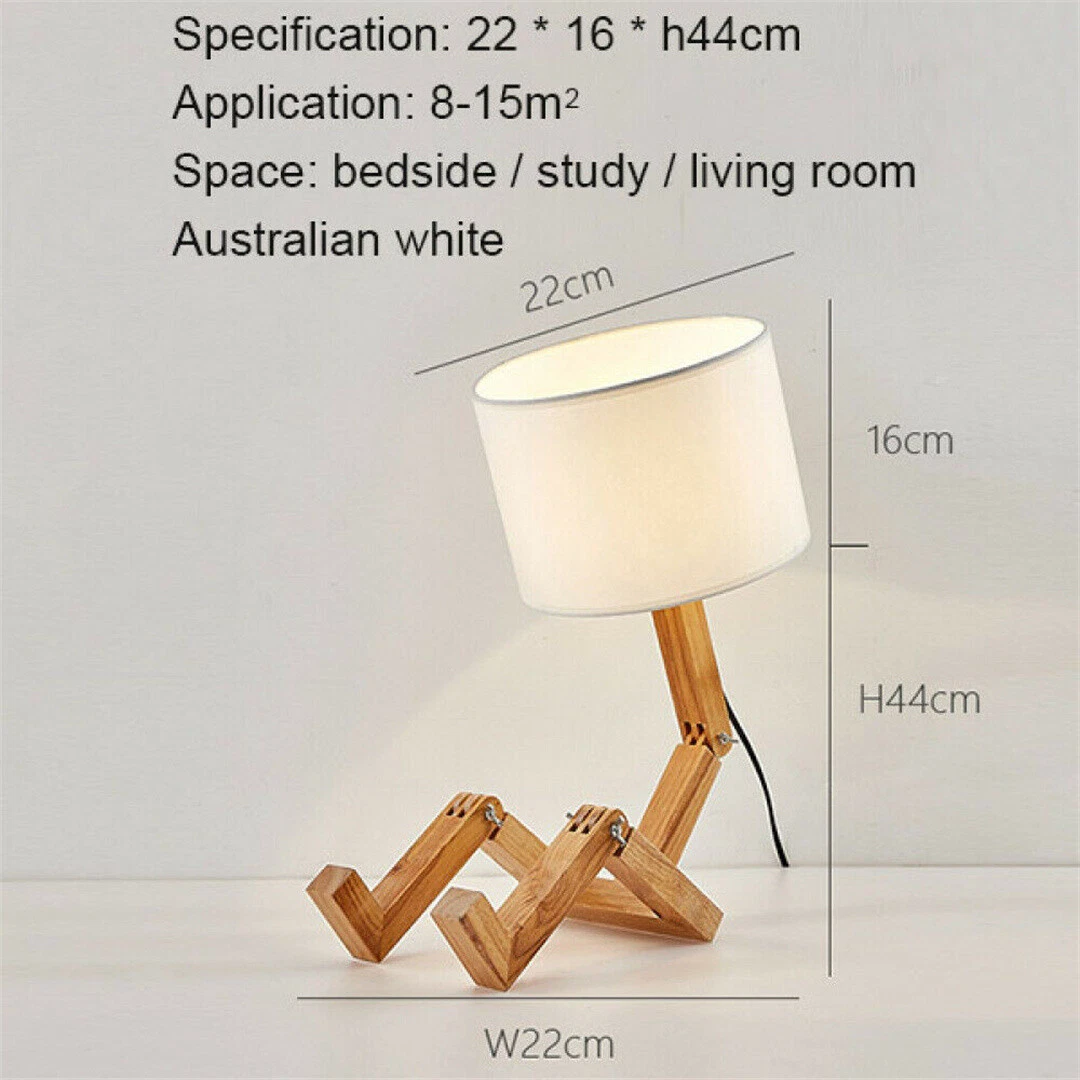 Wood sale robot lamp