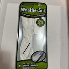 FOOTJOY GOLF GLOVE Men s Cadet Med. LARGE WHITE WEATHERSOF Left HAND NEW