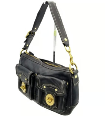 Coach Vintage Black Turnlock Shoulder Bag | eBay