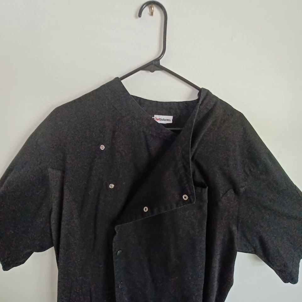 Natural Uniforms Knot Button Chef Coat with Thermometer Stain Resistant  - Image 4 of 4