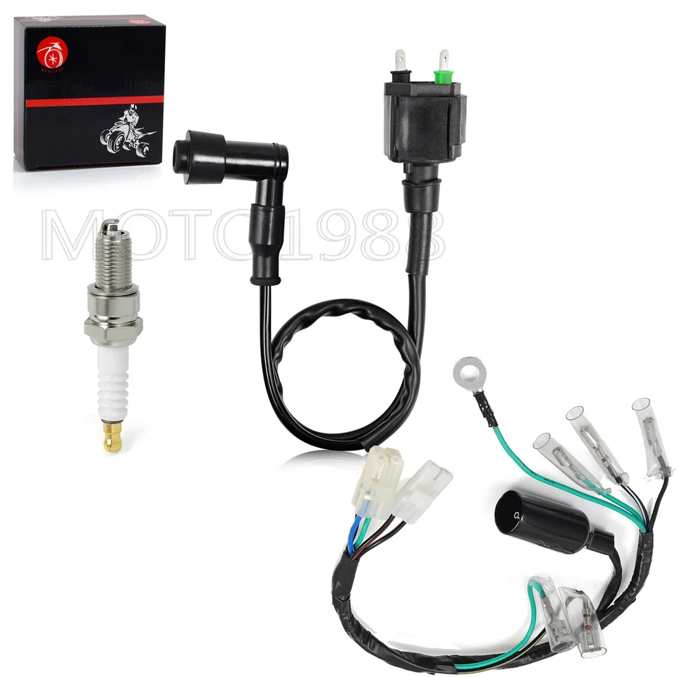 Arnés de cables encendedor CDI enchufe de bobina de encendido para HONDA CRF100F CRF80F XR80 XR100R Foto 2 de 4