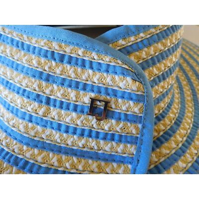 ?ERIC JAVITS? Brooke Packable Squishee Visor ~ UPF50+ Blue  display picture 2