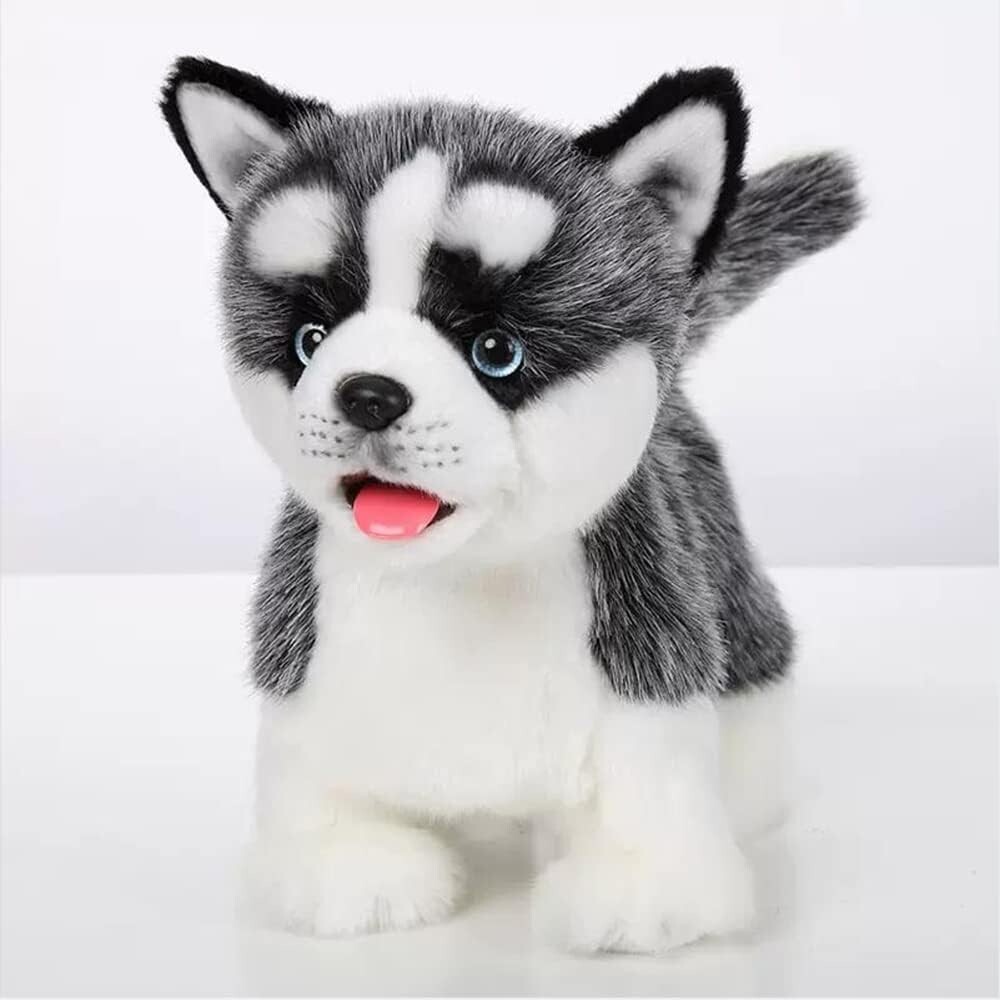 Realistic Siberian Husky Robot Dog Barking, Walking Talking Fun for Kids