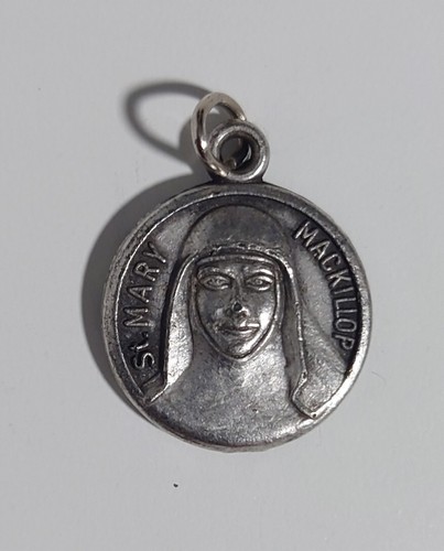 St Mary Mackillop Silver Medal of Cross Australia Vintage Catholic Gifts