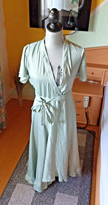 Damen Wickelkleid '' Vero Moda '' Gr. XS, Hellgrün