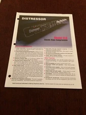 Original Vintage Empirical Labs EL8 Distressor Brochure 1990s 