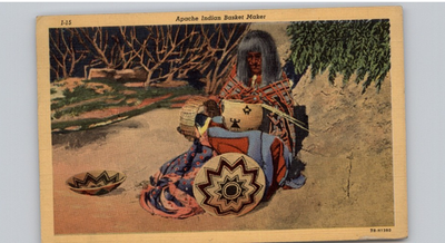 #ad Apache Indian Basket Maker Postcard $6.99