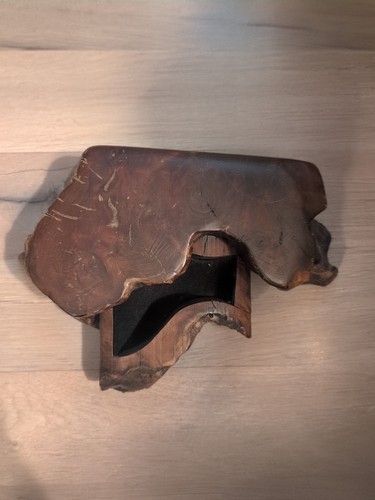 Vintage Live Edge Wood Jewelry Trinket Box Hidden Stash compartment Wildwood. G9 - Picture 3 of 8