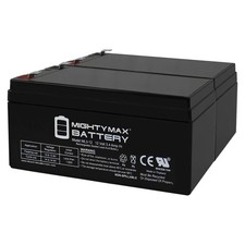 Mighty Max 2 Pack - 12V 3AH SLA Replacement Battery for MK ES3-12