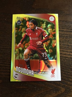 2025-26 Topps UCC Rio Ngumoha Liverpool Gold Lava SSP Rookie RC