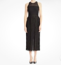 RRP£1200 HUGO BOSS Black Evening Gown uk size 6 8 Black Tie Wedding Occasion