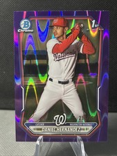 2026 Bowman 1st - Daniel Hernandez Washington Nationals - Purple Shimmer /250