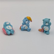 VTG Bedtime Bear Figures Set of 3 1983 AGC Kenner Care Bears PVC Miniatures 80s
