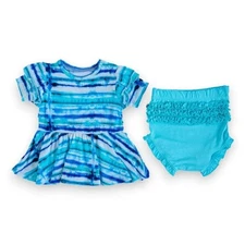 Birdie Bean Cruz Bamboo Peplum Set 3-6 Months NWT