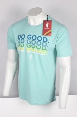 Cotopaxi Men's Do Good Repeat Organic Blend Short Sleeve T Shirt Sea Glass Blue