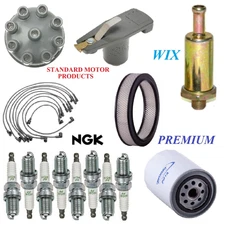 Tune Up Kit Filters Cap Spark Plugs Wire For FORD CUSTOM 500 V8 6.6L 1976