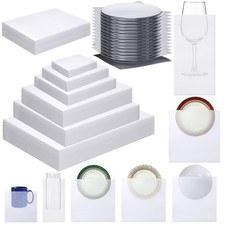 Frienda 240 Pcs Dish Packing Supplies Moving Kit: 180 Foam Pouches 60 Sheets