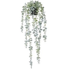 1pcs Artificial Hanging Plants, Fake Potted Eucalyptus Faux Hanging Plant for...