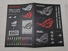 Genuine ASUS ROG Republic Of Gamers Decal Stickers Set Sheet
